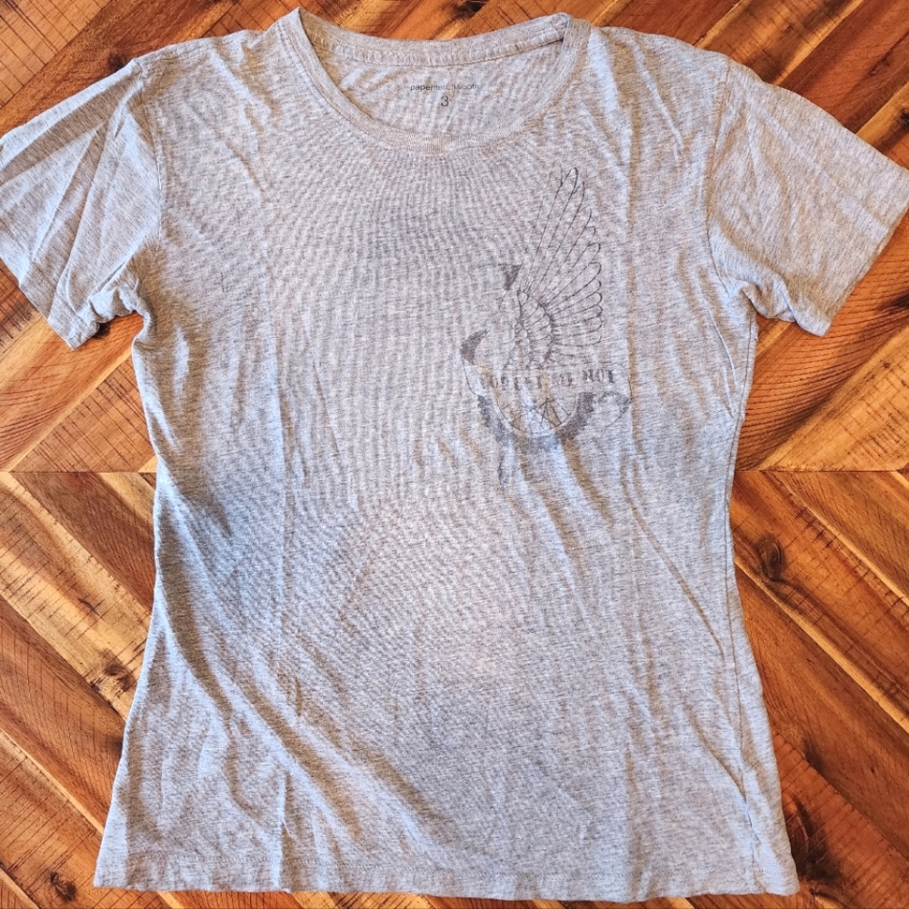 ** 2/$20 ** Paper Denim & Cloth "Forget Me Not" Tee ** vintage**